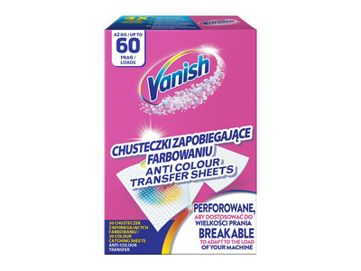 Skalbin. servetėlės VANISH, 60 skalb., 30 vnt