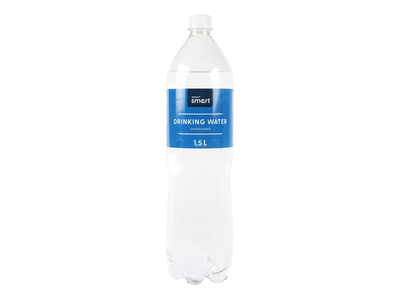 Gazuotas geriamasis vanduo RIMI SMART, 1,5 l