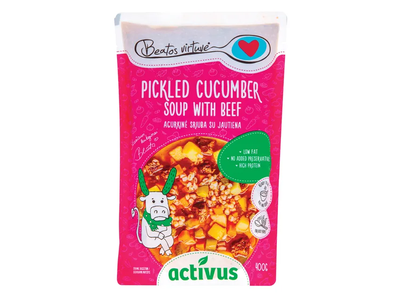 Raugintų agurkų sriuba su jautiena Activus & Beatos Virtuvė, 400g