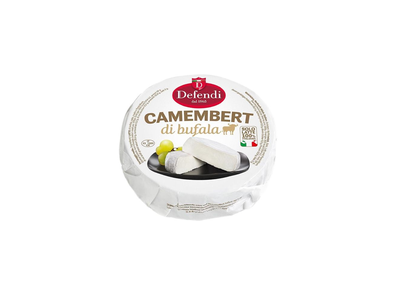 Sūris Camembert DEFENDI, di Bufala, 28% rieb., ~300g
