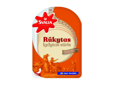 Rūkytas lydytas sūris SVALIA (riekelės), 45 % rieb. s. m., 150 g