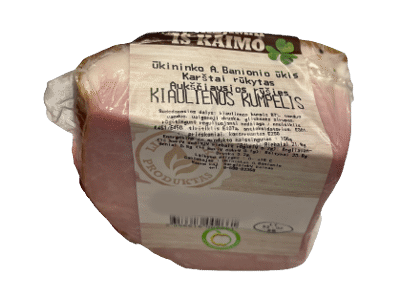 Karštai rūkytas kiaulienos kumpis LINKĖJIMAI IŠ KAIMO, a. r., 1 kg