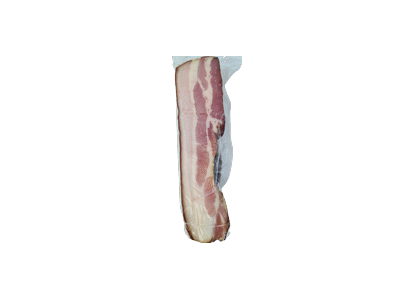 Karštai rūkyta KUNIONIŲ kiaulienos šoninė su priesk., a. r., 1 kg