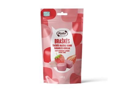 Trašk. karamelės kubeliai RŪTA BRAŠKĖS, 120 g