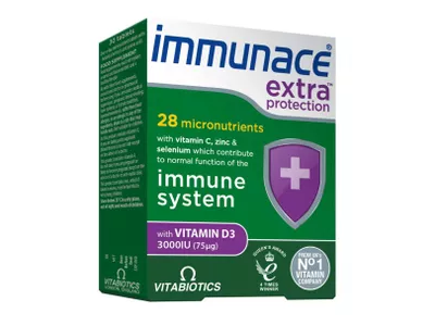 VITABIOTICS maisto papildas IMMUNACE EXTRA, 30 tab.