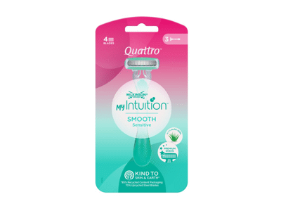 Moteriški vienkartiniai skustuvai WILKINSON QUATTRO, 3 vnt., 3 vnt.