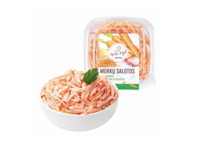 Morkų salotos su česnakais, 300 g