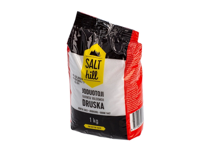 Juodotoji valgomoji akmens druska SALT HILL, 1 kg