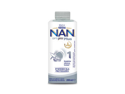 Pieno mišinys NAN OPTIPRO Plus 1, kūdikiams nuo gimimo, 200 ml
