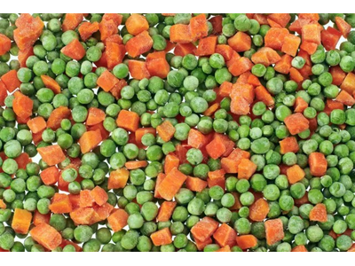 Šaldytas žirnelių ir morkų mišinys, 2,5 kg