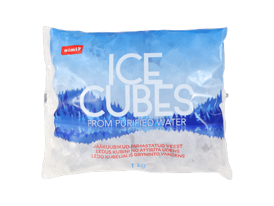 Ledo kubeliai iš gryninto vandens RIMI, 1 kg