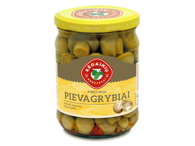 RINKTINIAI marinuoti pievagrybiai , 480 g