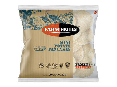 Šaldyti bulviniai blyneliai FARM FRITES, mini, 990 g