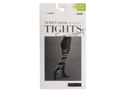 Mot. pėdkelnės MYWEAR, 70D, juod., 3