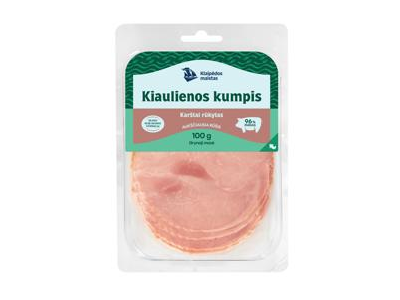 Karštai rūkytas KLAIPĖDOS kiaulienos kumpis, a. r., 100 g