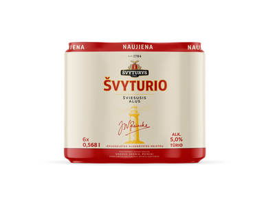 Alus ŠVYTURYS ŠVYTURIO, 5,0 %, 6 x 0,568 l