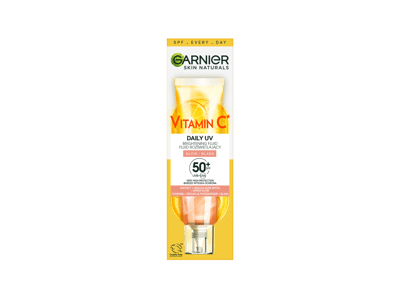 Dieninis veido fluidas GARNIER VITAMIN C GLOW SPF50+, 40 ml