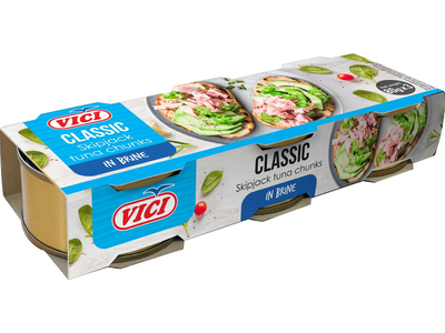 Tunų gabaliukai sūryme VIČI, 3x80g