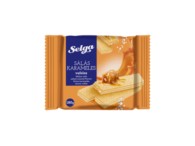 Vafliai SELGA su sūdyta karamele, 180 g