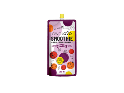 Mango ir pasiflorų Smoothie OWOLOVO, 250 ml