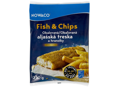 Šald. pat. NOWACO FISH AND CHIPS, 350 g, MSC