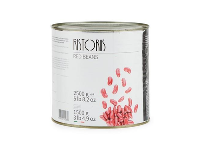 Raudonosios pupelės RISTORIS, konservuotos, 2500g/1500g