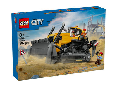 Kontruktorius GELTONAS BULDOZERIS SU KRAUTUVU LEGO 60466, 1 vnt.