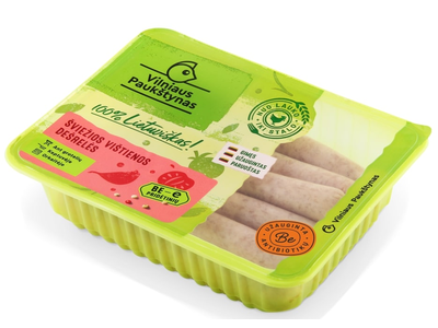 Šviežios vištienos dešrelės VILNIAUS PAUKŠTYNAS, be pridėtinių E, 400 g