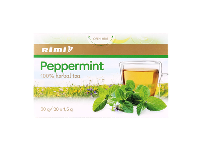 Pipirmėčių lapų arbata RIMI, 20 x 1,5 g