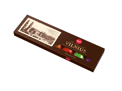 Šokoladiniai saldainiai LAIMA VILNIUS su alkoholio įdaru, 180 g
