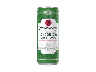 Džino kokteiliai TANQUERAY London Dry & Tonic 6.5%, 250 ml