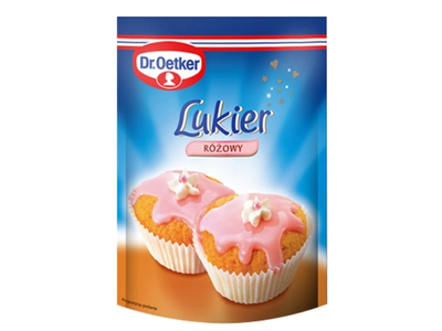 Maistinis glajus DR.OETKER, rožinis, 100 g