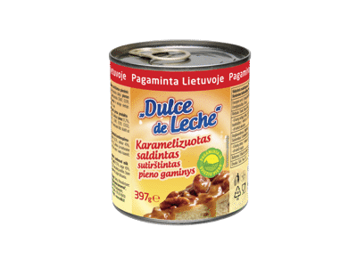 Karam. sald. sutiršt. pieno gaminys DULCE DE LECHE, 6% rieb., 397 g