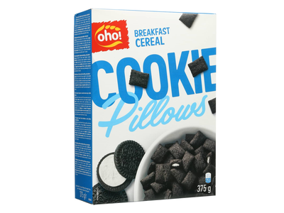 Sausi pusryčiai OHO COOKIE PILLOWS, 375 g
