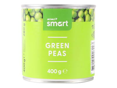 Konserv.žirneliai RIMI SMART, 400g/280g