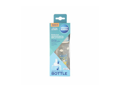 Kūdikių maitinimo buteliukas CANPOL ANTI-COLIC, 240 ml, 1 vnt.