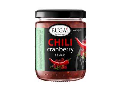 Aitriųjų paprikų - spanguolių padažas BUGA's, 170 g