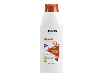 DERELA VEGETAL ORIGIN KERATIN plaukų šampūnas, 750 ml