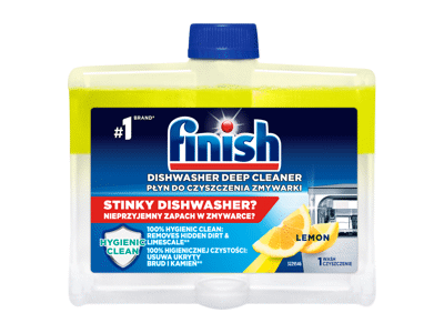 Indaplovių nuosėdų valiklis FINISH DISHWASHER CLEANER LEMON, 250 ml
