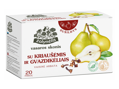 Vaisinė arbata ŽOLYNĖLIS su kriaušėmis ir gvazdikėliais, 40 g