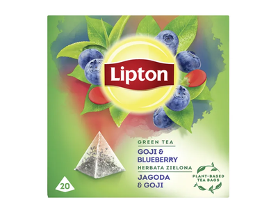 LIPTON GREEN BLUEBERRY GOJI, 20 vnt.