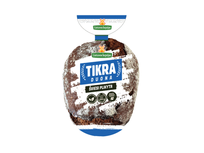 TIKRA šviesi plikyta duona, raikyta, 500 g