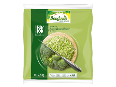 Brokoliai BONDUELLE "Brunoise" pjaustymo, 2,5 kg
