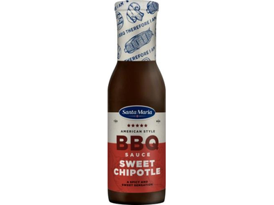 BBQ padažas-glajus su Chipotle aitriosiomis paprikomis SANTA MARIA, 355 g