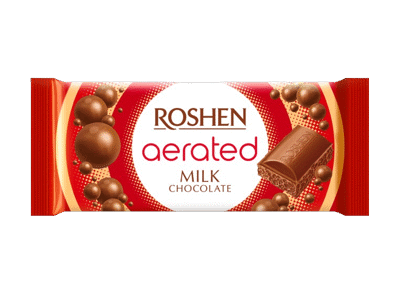 Pieninis šokoladas ROSHEN AERATED, 80 g
