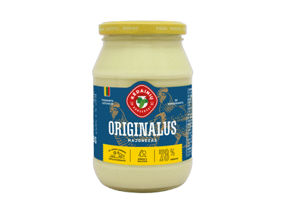 LIETUVIŠKAS ORIGINALUS majonezas su tryniais, 73 % rieb., 420 g
