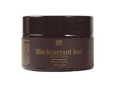Kūno šveit. ALMEDA SPA BLACKCURR. LEAF, 300 g