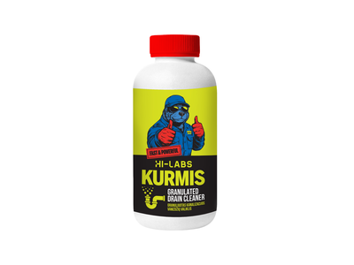 Kanalizacijos vamzdžių valiklis HI-LABS, Kurmis, granulėmis, 500 g