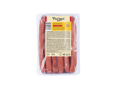 Karštai rūkytos dešrelės PORMET, I r., 350 g