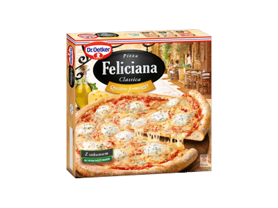 Šaldyta pica DR. OETKER FELICIANA su 4 rūšių sūriais, 325 g